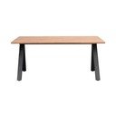 Blagovaonski stol na razvlačenje s hrastovom pločom 170x100 cm Carradale - Rowico