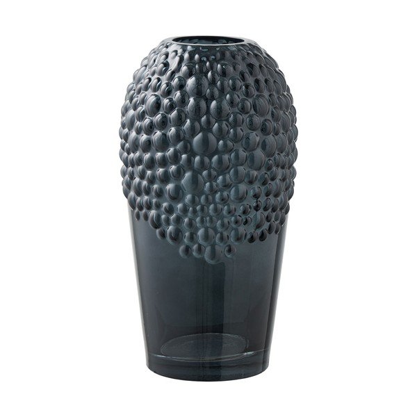 Tamno siva staklena vaza (visina 25 cm) – House Nordic