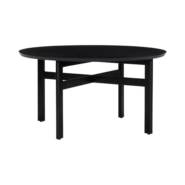 Crni okrugao stolić za kavu ø 80 cm Fjord – Hübsch