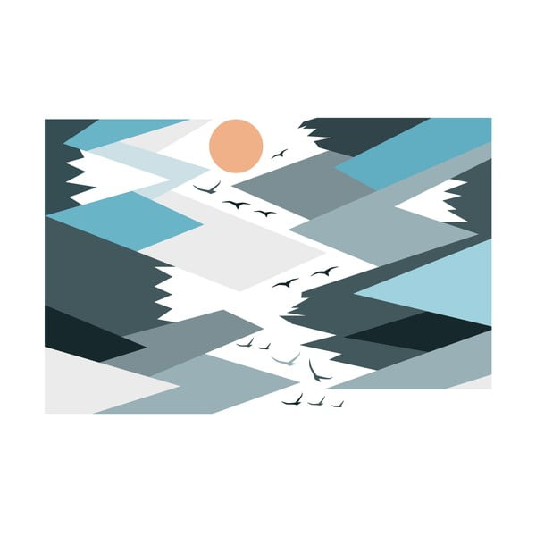 Zidna samoljepljiva naljepnica Ambiance Giant Kid Sticker Scandinavian Mountains Parka-image-2