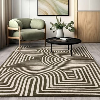 Zeleni ručno rađen vuneni tepih 120x170 cm Reef – Asiatic Carpets