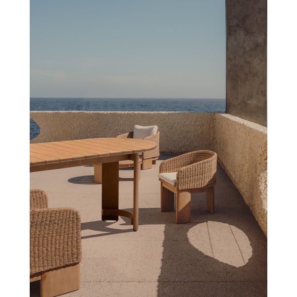 Blagovaonski stol od masivnog eukaliptusa 110x280 cm Xoriguer – Kave Home-image-1