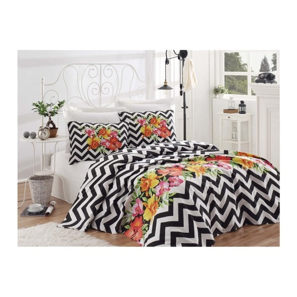 Set pamučnih prekrivača, plahti i 2 jastučnice za bračni krevet Turro Remedy, 200 x 235 cm