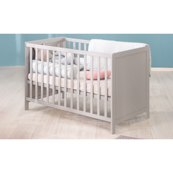 Sivi/smeđe-sivi dječji krevet 60x120 cm Hamburg – Roba-image-1