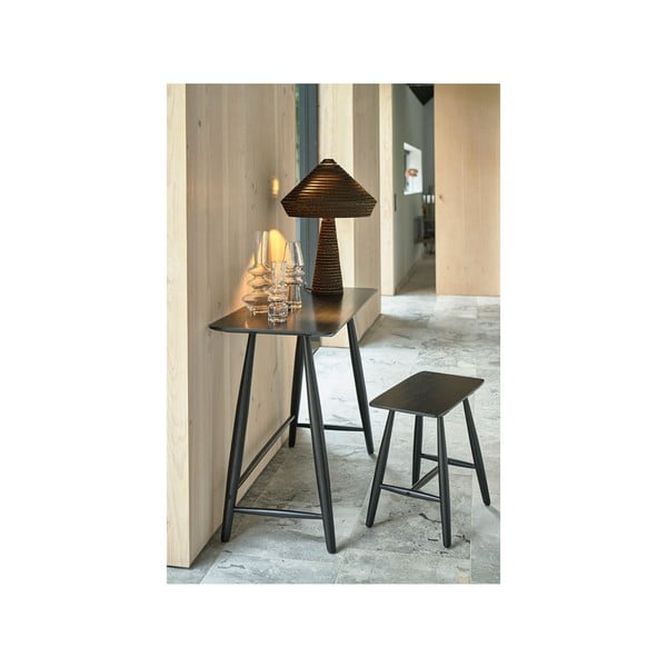 Crni konzolni stol od hrastovine 100x44,5 cm Bast - Villa Collection-image-1