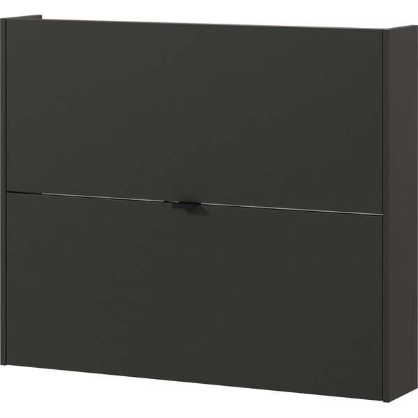 Antracitno sivi preklopni/viseći ormarić za cipele u dekoru hrasta 100x83x18 cm Ameca – Germania