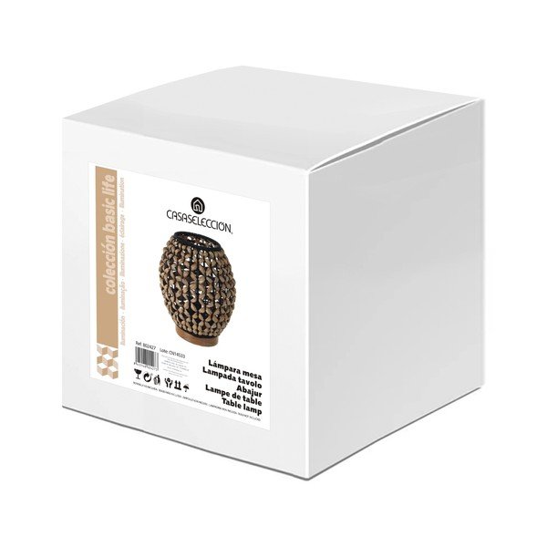 Crna/natur stolna lampa (visina 23 cm) Natural Way – Casa Selección-image-3
