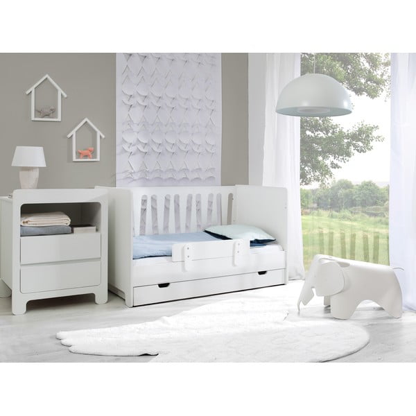 Bijela ladica za ispod dječjeg krevetića Pinio Moon, 60 x 120 cm-image-3