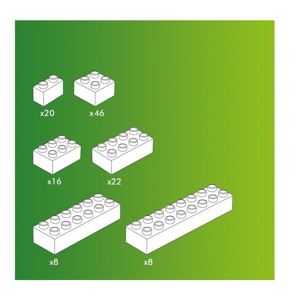 Set građevnih blokova za stazu Hubelino Snow ball, 120 kom-image-1