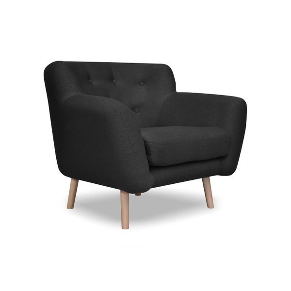 Antracit siva fotelja Cosmopolitan Design London-image-2