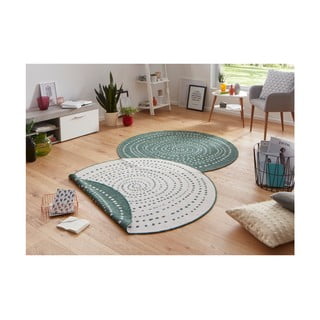 Zeleni dvostrani vanjski tepih NORTHRUGS Bali, Ø 200 cm