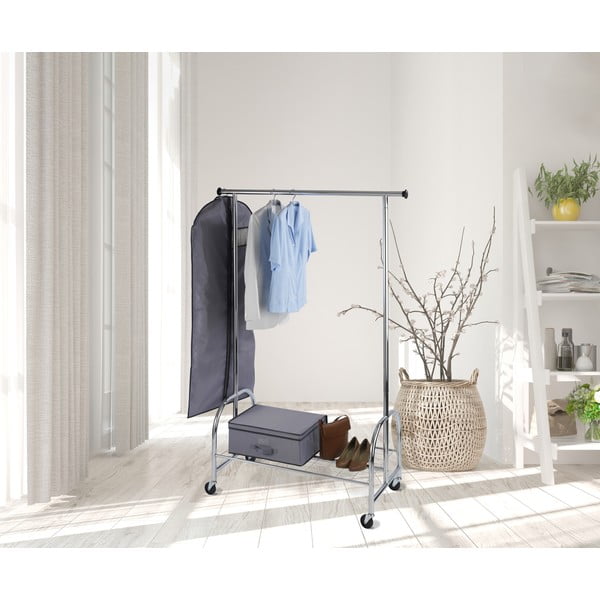 Metalni mobilni stalak za odjeću u srebrnoj boji Profi – Wenko-image-1