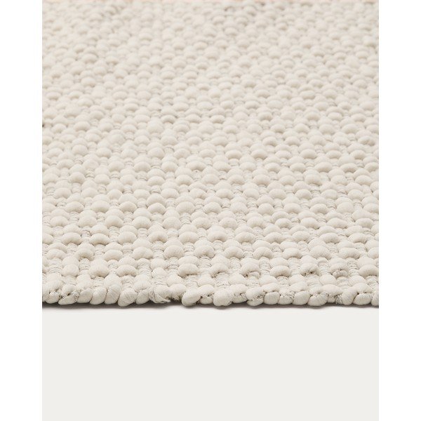 Krem ručno rađena staza od mješavine pamuka 70x140 cm Mascarell – Kave Home-image-4