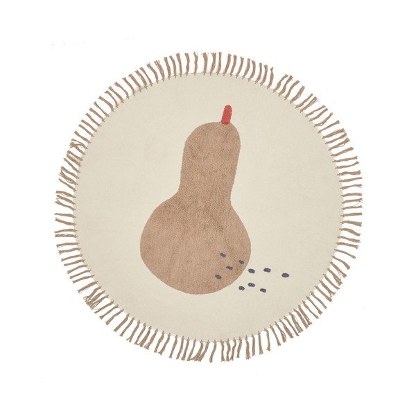 Pamučan dječji tepih boje slonovače ø120 cm Tamya – Kave Home