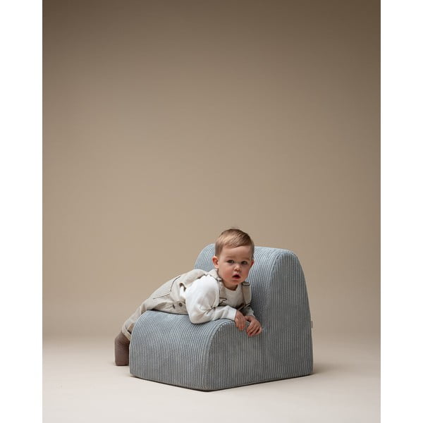 Mentol zelena dječja fotelja od samta Cloud – Wigiwama-image-3