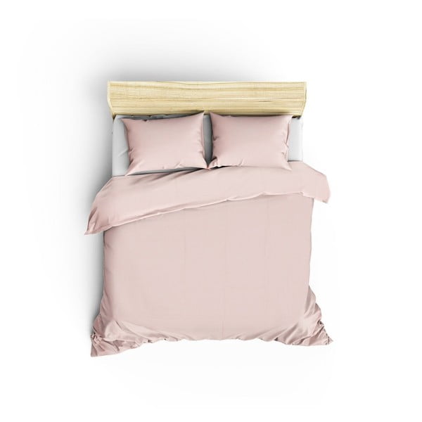 Roza posteljina za bračni krevet 200x200 cm Paint - Mijolnir