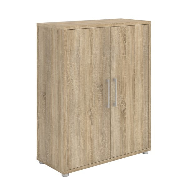 Modularna biblioteka u dekoru hrasta u prirodnoj boji 89x113 cm Prima – Tvilum-image-4