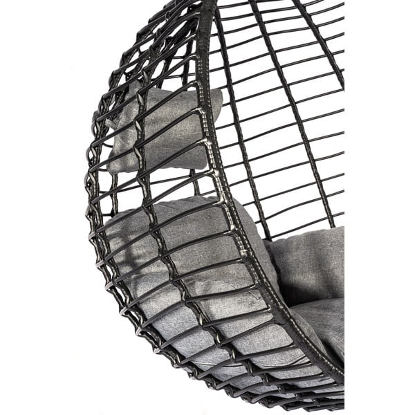 Crna viseća fotelja od umjetnog ratana Le Bonom Mila-image-4