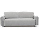 Svijetlo siva sklopiva/s prostorom za odlaganje sofa od bouclé tkanine 244 cm Arcadova – ELTAP