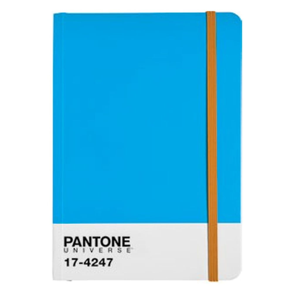 A4 bilježnica s gumicom u boji Diva Blue / Autumn Glory 17-4247