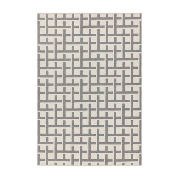 Bež-sivi tepih Asiatic Carpets Grid, 160 x 230 cm