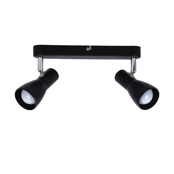 Mat crna stropna svjetiljka s metalnim sjenilom 36x6 cm Picardo – Candellux Lighting-image-3