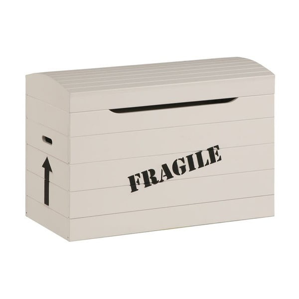 Krem kutija za igračke od punog borovog drveta Pinio Fragile
