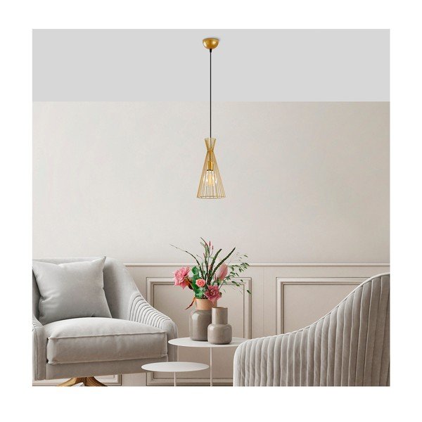 Viseća svjetiljka u zlatnoj boji s metalnim sjenilom ø 20 cm Mezopotamya – Opviq lights-image-1