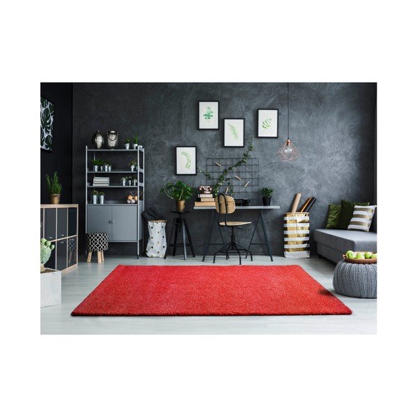 Crveni tepih Universal Khitan Liso Red, 100 x 150 cm-image-1