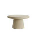 Bež okrugao stolić za kavu ø 70 cm Kulona – Light & Living