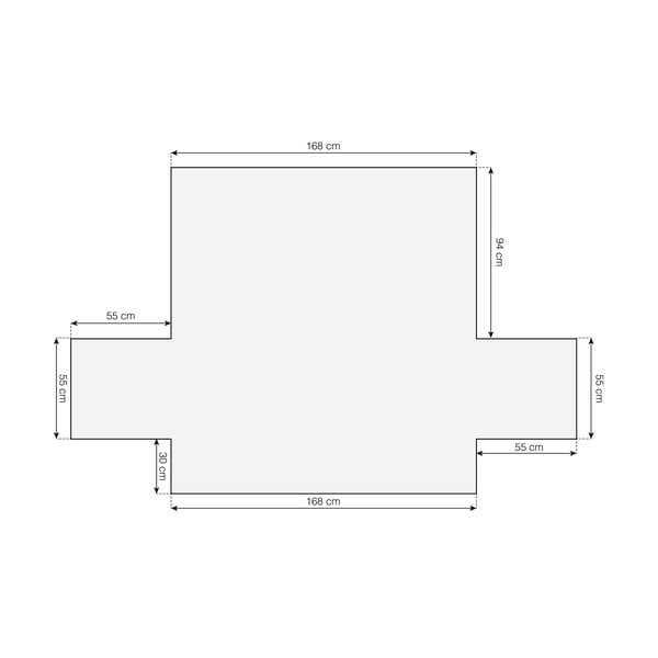 Crvena zaštitna presvlaka za sjedeću garnituru trosjed Lounge – douceur d'intérieur-image-3