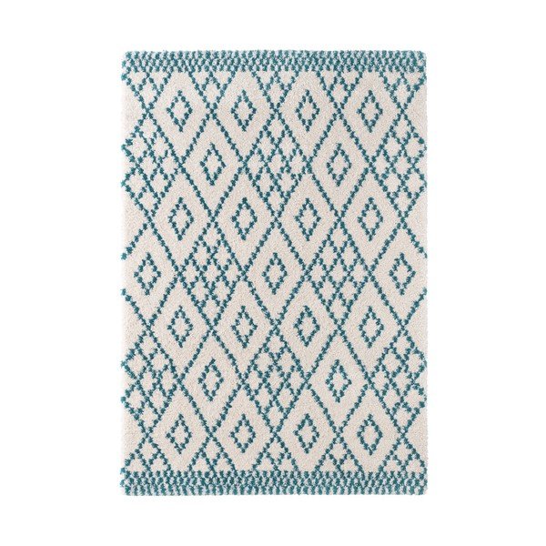 Plavi tepih Mint Rugs Ornament, 80 x 150 cm