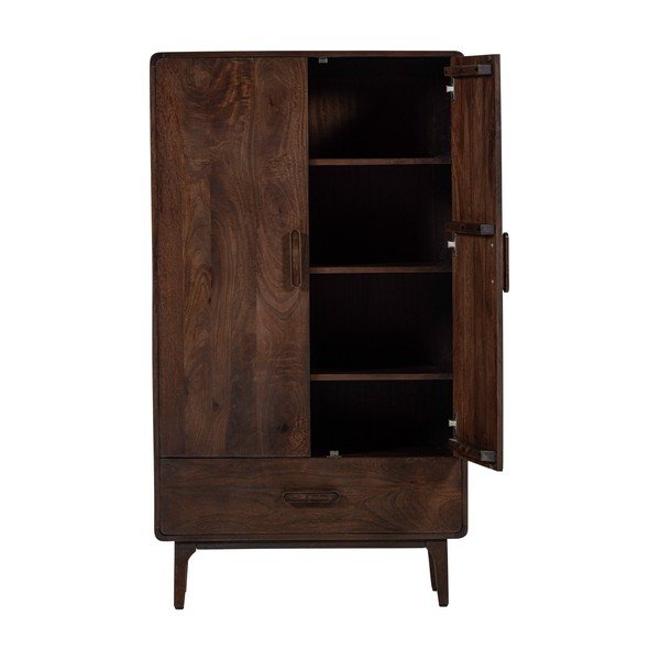 Ormarić od masivnog manga u tamnoj prirodnoj boji 85x150x35 cm Liya – WOOOD-image-3