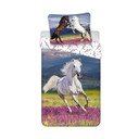 Pamučna dječja posteljina za krevet za jednu osobu 140x200 cm Horse "Meadow" – Jerry Fabrics