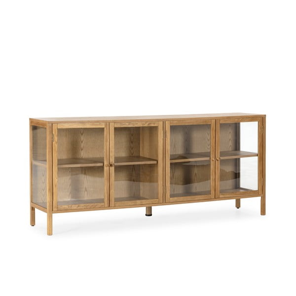 Vitrina u dekoru hrasta u prirodnoj boji 180x80x40 cm Ceci – MOME-image-3