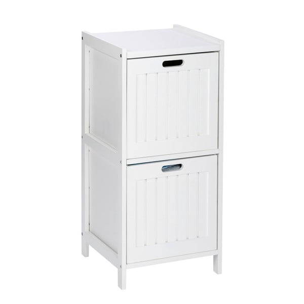 Bijeli drveni kupaonski ormar s 2 ladice Wenko Oslo-image-2