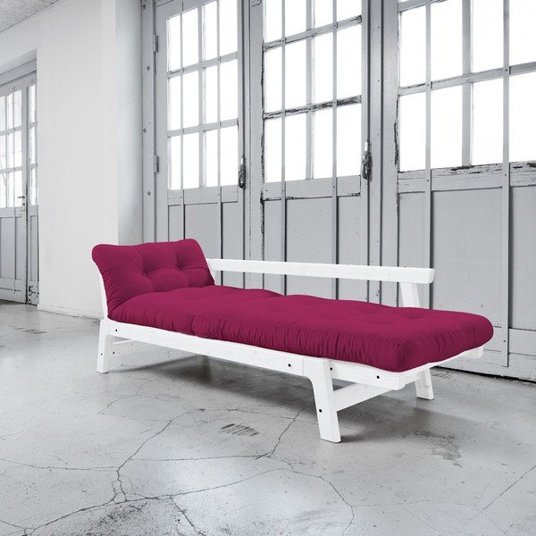 Sofa na razvlačenje Karup Step White / Pink-image-3