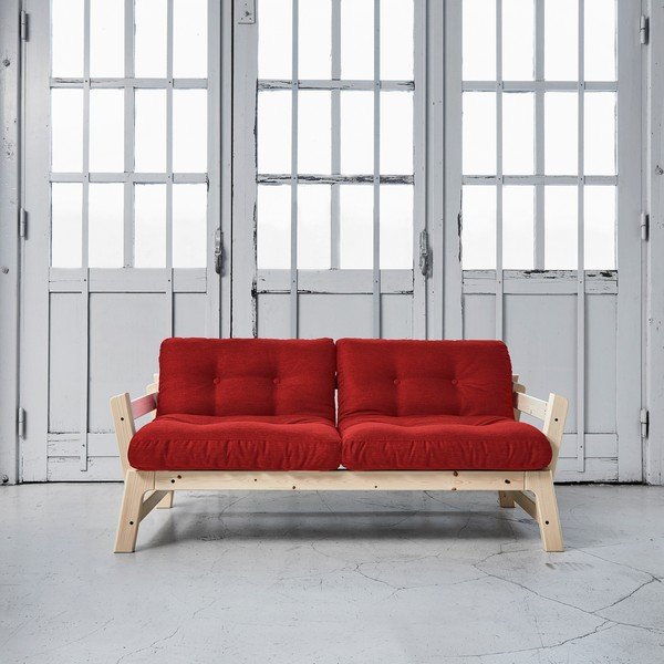 Sofa na razvlačenje Karup Step Natural / Passion Red-image-1