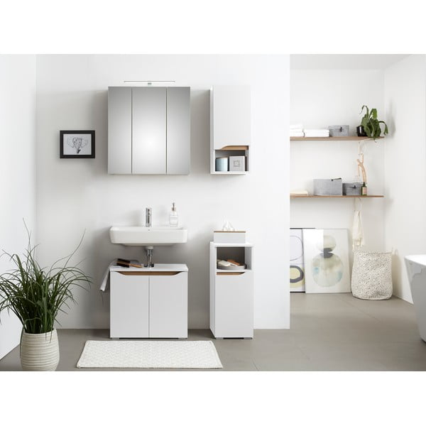 Bijeli niski/zidni ormarić bez umivaonika 60x53 cm Set 857 – Pelipal-image-1