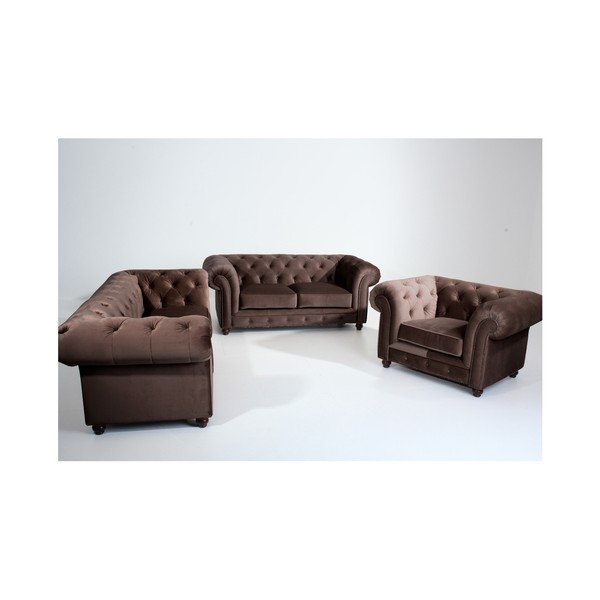 Tamnosmeđa sofa Max Winzer Orleans Velvet, 216 cm-image-2