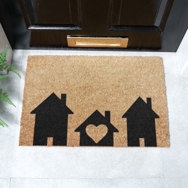 Otirač od kokosovih vlakana 40x60 cm Home Is Where the Heart Is – Artsy Doormats-image-2