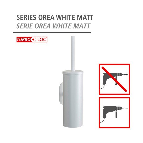 Bijela samoljepljiva WC četka od nehrđajućeg čelika Orea – Wenko-image-4