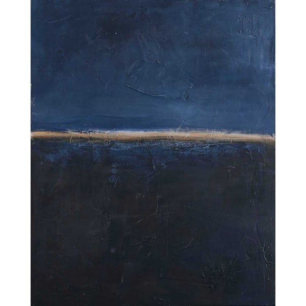 Ručno oslikana slika 78x98 cm Edge Blue   – Malerifabrikken