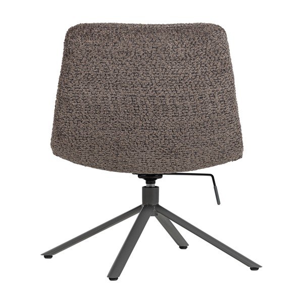 Smeđa okretna fotelja od bouclé tkanine Soren – WOOOD-image-4