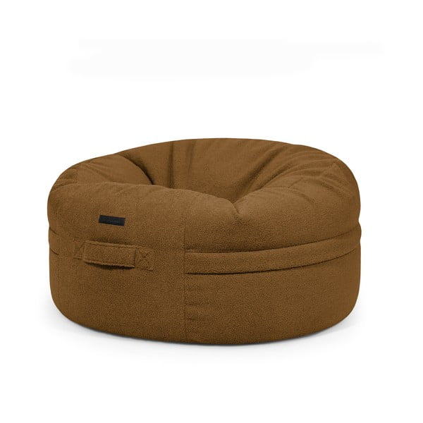 Smeđa vreća za sjedenje od bouclé tkanine Roll 105 – SLOWDOWN