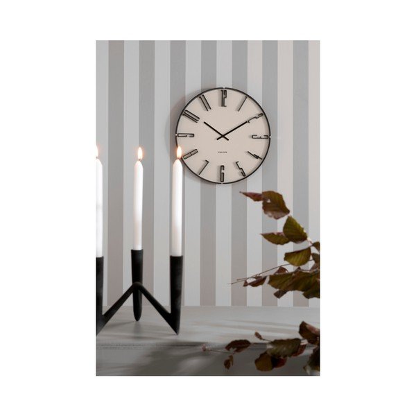 Bijeli zidni sat Karlsson Sentient, ⌀ 40 cm-image-2