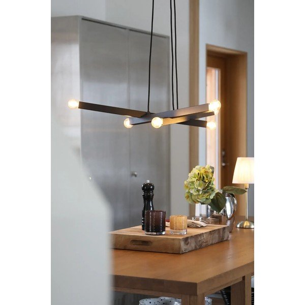 Crna metalna viseća svjetiljka Stack – Markslöjd-image-2