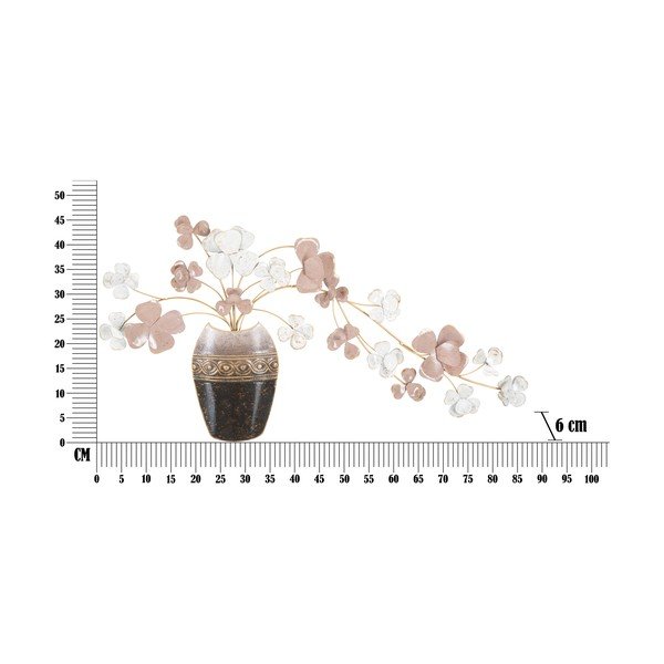 Metalni zidni ukras Mauro Ferretti Vase, 87,5 x 46 cm-image-2