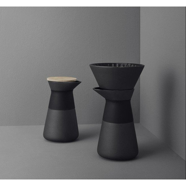 Crni moka lonac za pripremu kave od kamenine 600 ml Theo – Stelton-image-1