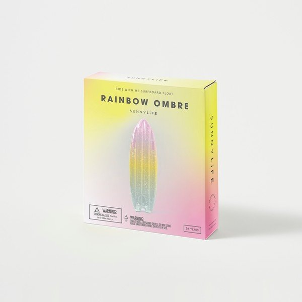 Ležaljka na napuhavanje Sunnylife Ride With Me Rainbow Ombre-image-4